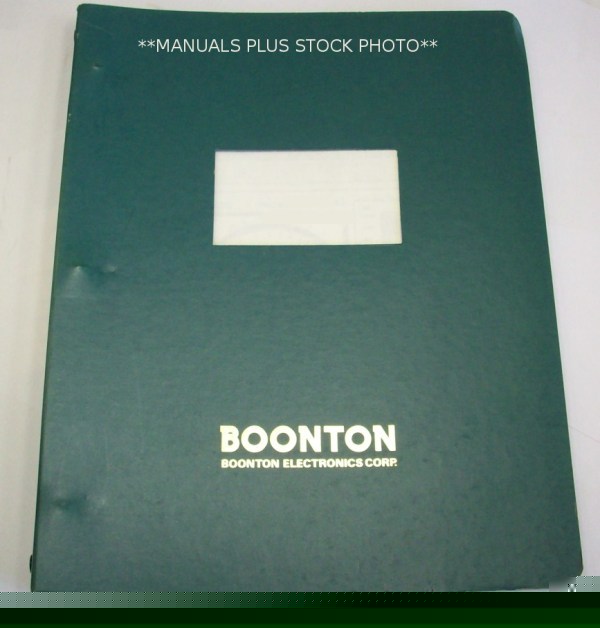 Boonton 1110 op/service manual - $5 shipping 