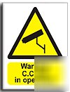 Cctv in operation sign-adh.vinyl-200X250MM(wa-066-ae)