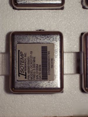 Isotemp 3.000000 mhz oven oscillator specs available