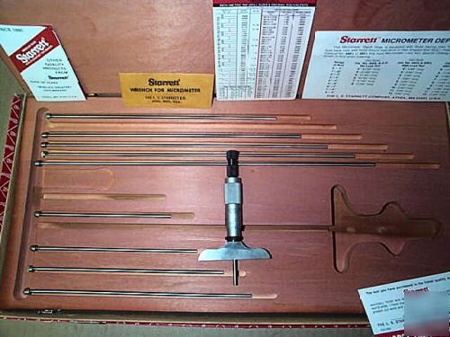 New starrett micrometer depth gage 0 â€“ 10â€ mod# 440 