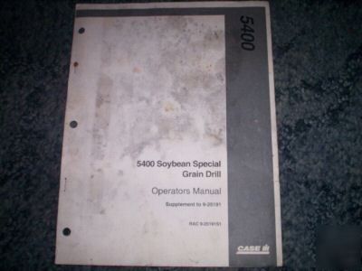Case ih 5400 soybean grain drill operators manual book