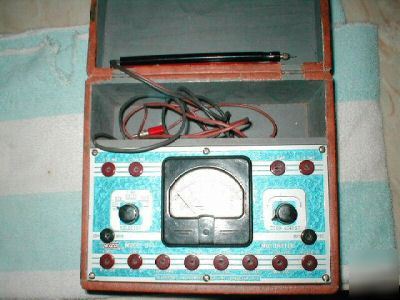Eico 511 vintage vom multi-meter works great has probes
