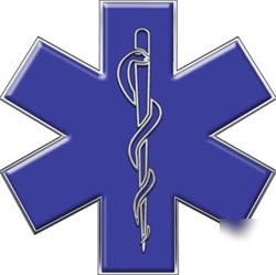 Emt ems mfr paramedic decal reflective 4