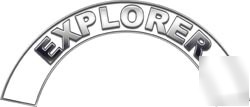 Fire helmet arcs rockers FF50 reflective explorer white