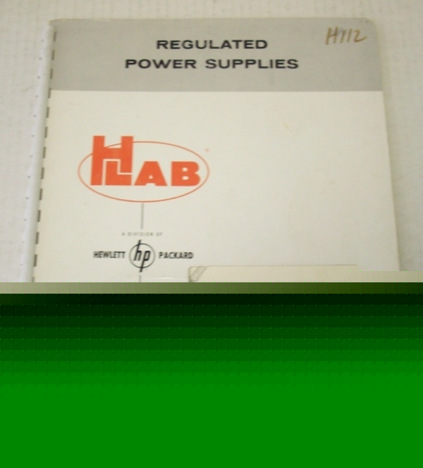 Hp 800A-2 power supply operating and service manual