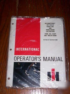 Ih international 183 vibra-shank tine cultivator manual