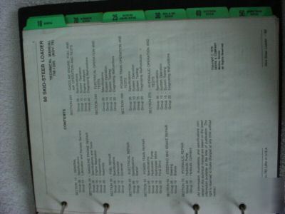 John deere 90 skid-steer loader tech. repair manual