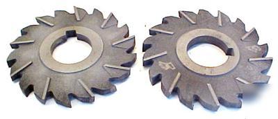 Lot of 2 staggered tooth side milling cutters ~ 4