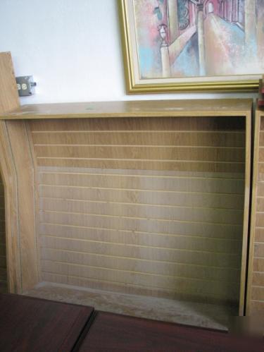Small wide bookcase store display shelves nice 