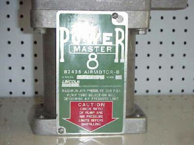 Lincoln model 83435 powermaster 8 air motor, series 
