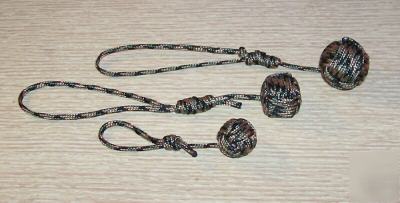 Monkey fist - 3 pc set - camo - keychain - monkeyfists