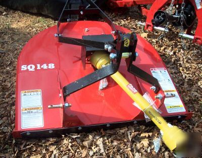 New bush hog SQ148 4' squealer rotary mower 4 tractors- 