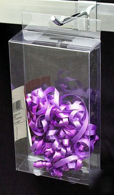 50 pcs 2-1/2X1X4 clear box w/ hang hole retail display