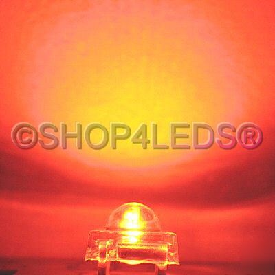500 pcs 5MM 13000MCD super flux red led free resistor