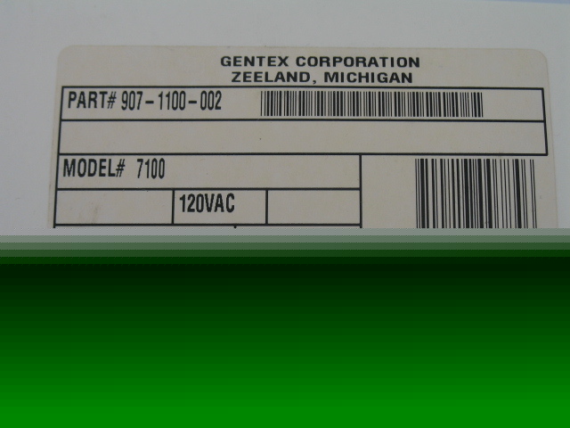 Gentex 7100 photoelectric single station smoke detecto