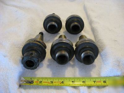 Lot of 5 kennametal BT40 collet chucks