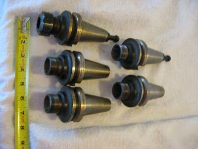 Lot of 5 kennametal BT40 collet chucks