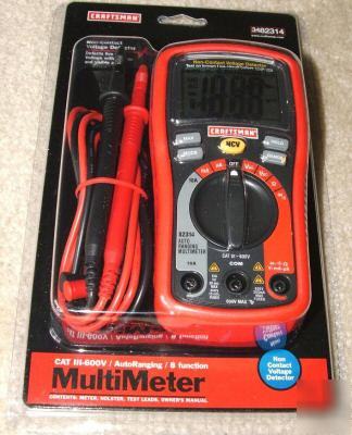 New brand craftsman multimeter cat iii-600V autoranging 