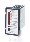 New cole parmer tank alarm liquid level,temp,open valve 