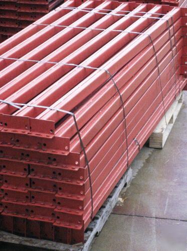 Used beams interlake compatible teardrop pallet racking