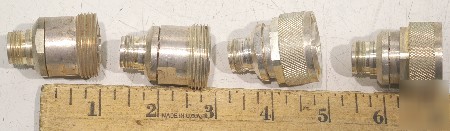 4 - coaxial adapter 7/16 din-male & female to n-female