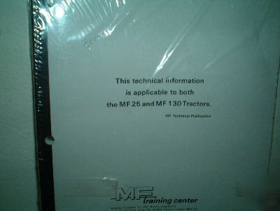 Massey ferguson 25 & 130 tractor service manual