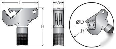 Medium thread repair tool NES2 - pipe thread to 1 1/8