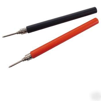 TLM6 â€” test probe set - solder type leads - red & black