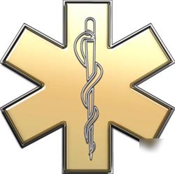 Emt ems mfr paramedic decal reflective 4