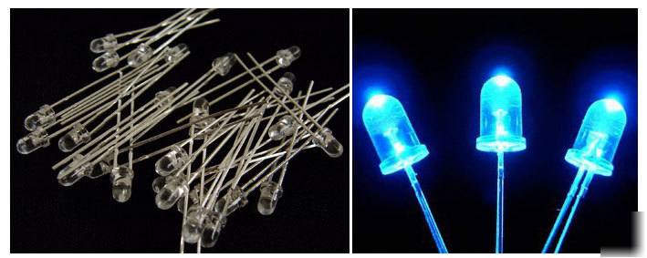 10 sets 5MM blue 12V ready 5000MCD led leds