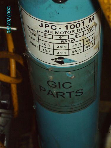 Johnstone pneumatic bucket chemical unloading pump jpc