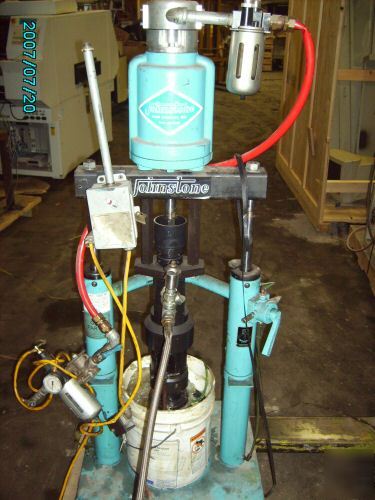 Johnstone pneumatic bucket chemical unloading pump jpc