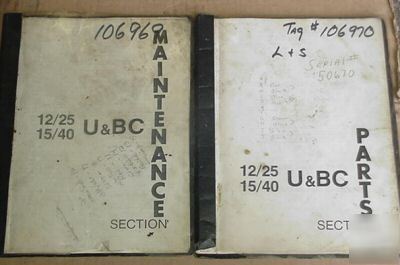Lot (2) lodge shipley 12/25 15/40 u&bc cnc lathe manual