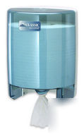 Center pull towel dispnr artic blue-san T400TBL