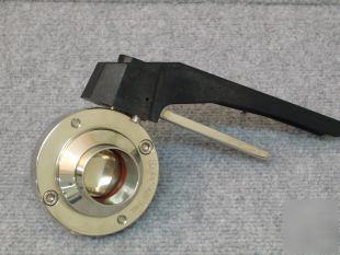 Hygienic stainless steel butterfly valve 1.5