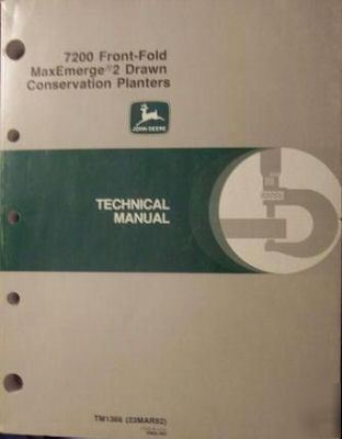 John deere 7200 maxemerge plus planter service manual