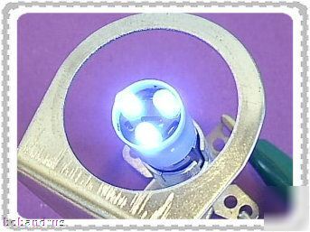 Ledtronics (24-volt) blue led T3-1/4 mini bayonet lamp