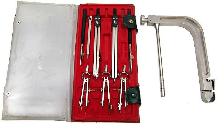 Set of lutz dividers starrett aviation/measuring tools