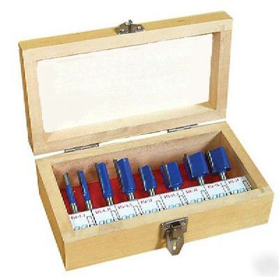 Router bits 8PC straight 1/4