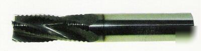 Usa solid carbide tialn coated rougher end mill 4FL 1/2
