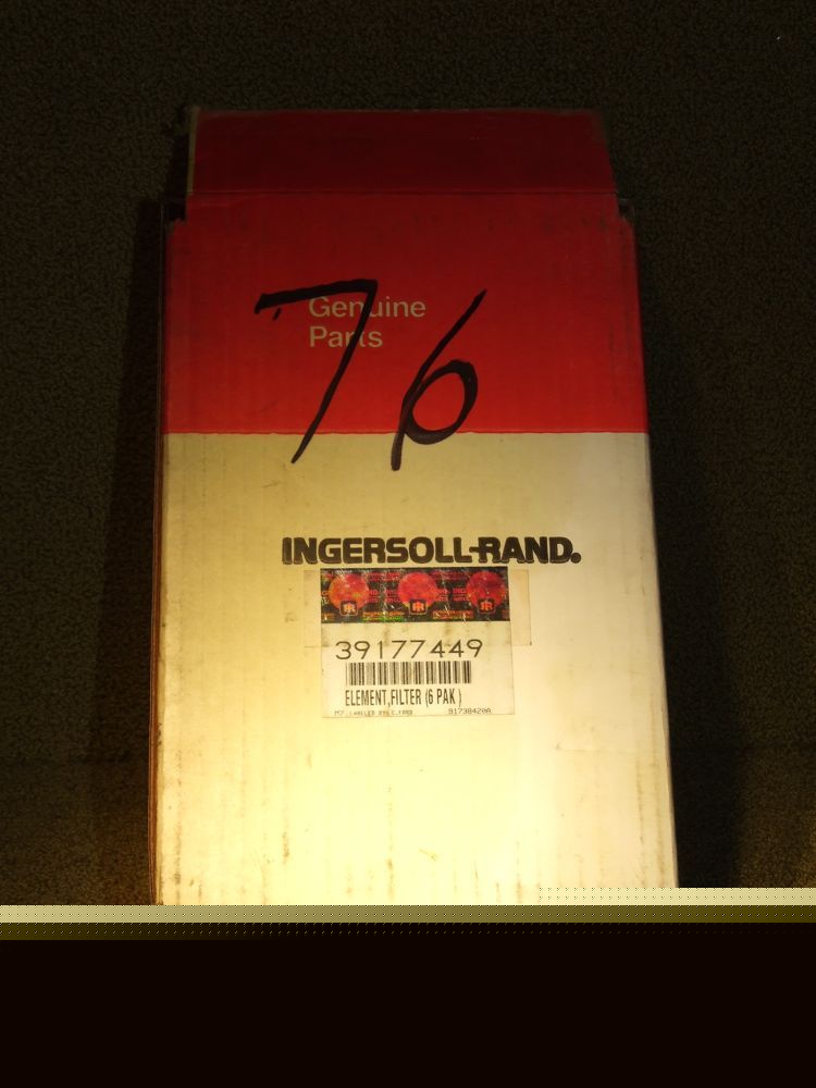 Ingersoll rand compressor 39177449 6 coalescing filters