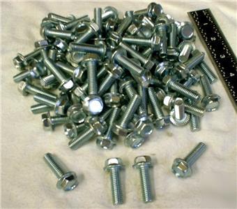 100 serrated edge flange screw 3/8