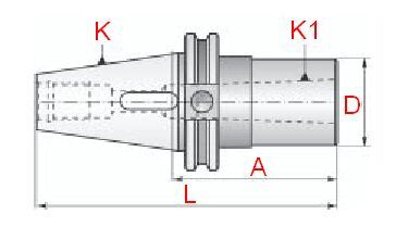 Bison cat-40 morse taper holder-#2, #3 choice