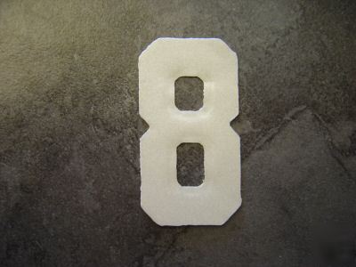 Fire helmet reflective stickers/decals -numbers--