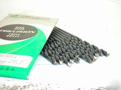 New 12 precision twist drills ptd cobalt usa 15/64''
