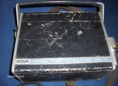Vintage msa combustible gas alarm-us pat. 1965-mod. 100
