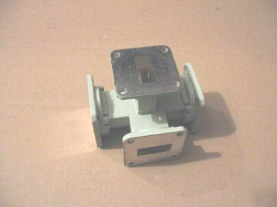 Wr-90 magic tee coupler four-port hybrid power divider 