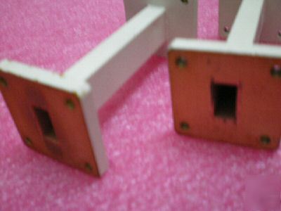 2X hughes WR51 5.1 cm long waveguide brass