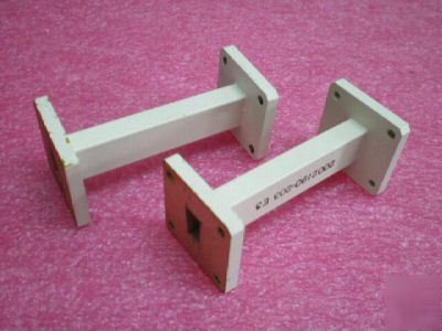 2X hughes WR51 5.1 cm long waveguide brass