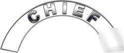 Fire helmet arcs rockers FF50 reflective chief white